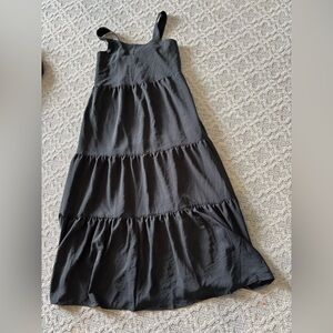 Classic Black Tiered Maxi Skirt - Women